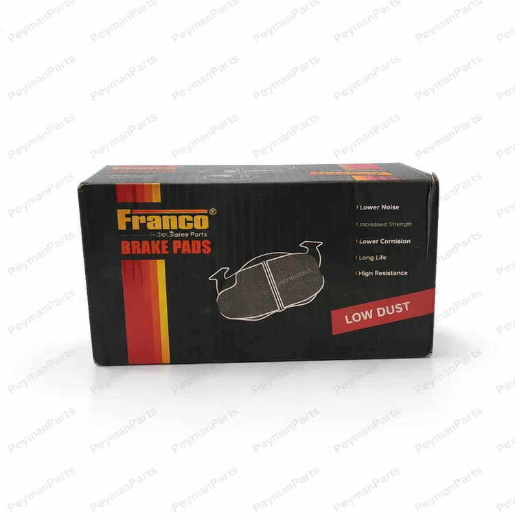 لنت ترمز جلو پژو 206 تیپ 5 فرانکو