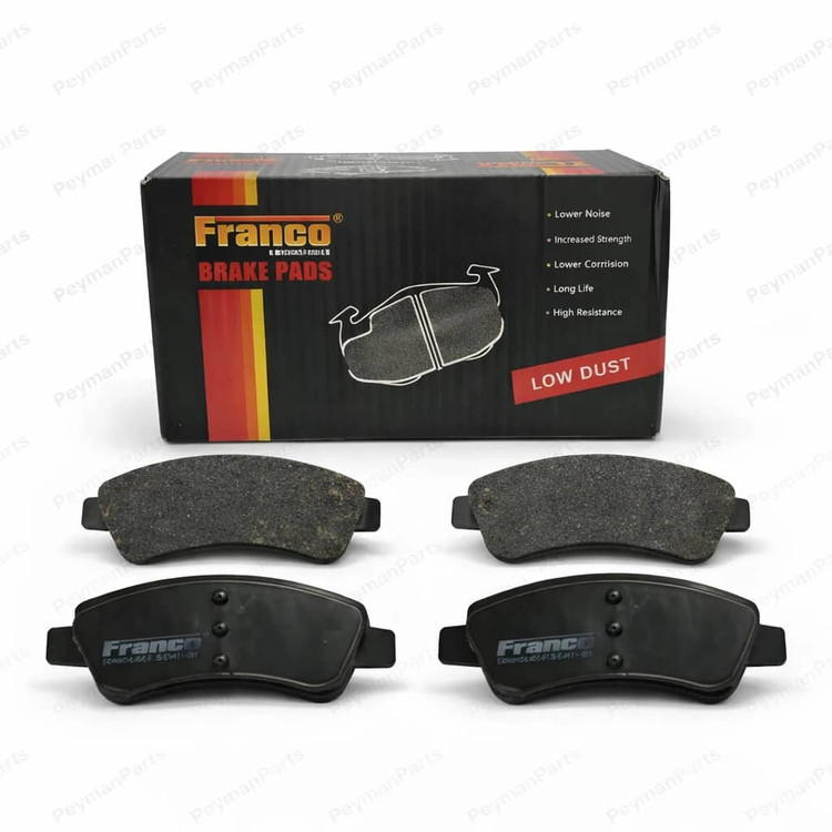 لنت ترمز جلو پژو 206 تیپ 5 فرانکو