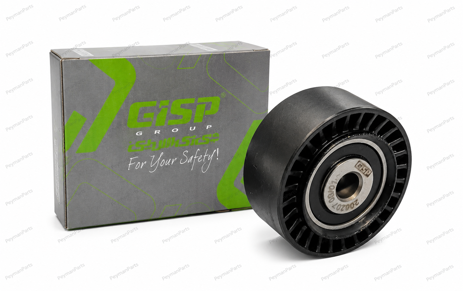غلتک هرزگرد تسمه دینام پایین (سوراخ کوچک) 206 تیپ 5 GISP